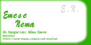 emese nema business card